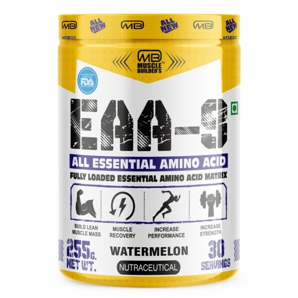 MB Muscle Builder’s EAA (Essential Amino Acids) Best For Intra-Workout/Post-Workout Advanced Formula [30 Servings, 255gm]