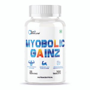 Carlos Myobolic Gainz Muscle Mass Gain Tablets for Fast Muscle Gain, Muscle Building Weightlifters Supplement for Muscle Growth, Stamina & Strength For Men & Women - 100 Tab